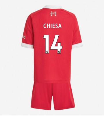 Liverpool Federico Chiesa #14 Prima Maglia Bambino 2025-26 Manica Corta (+ Pantaloni corti)